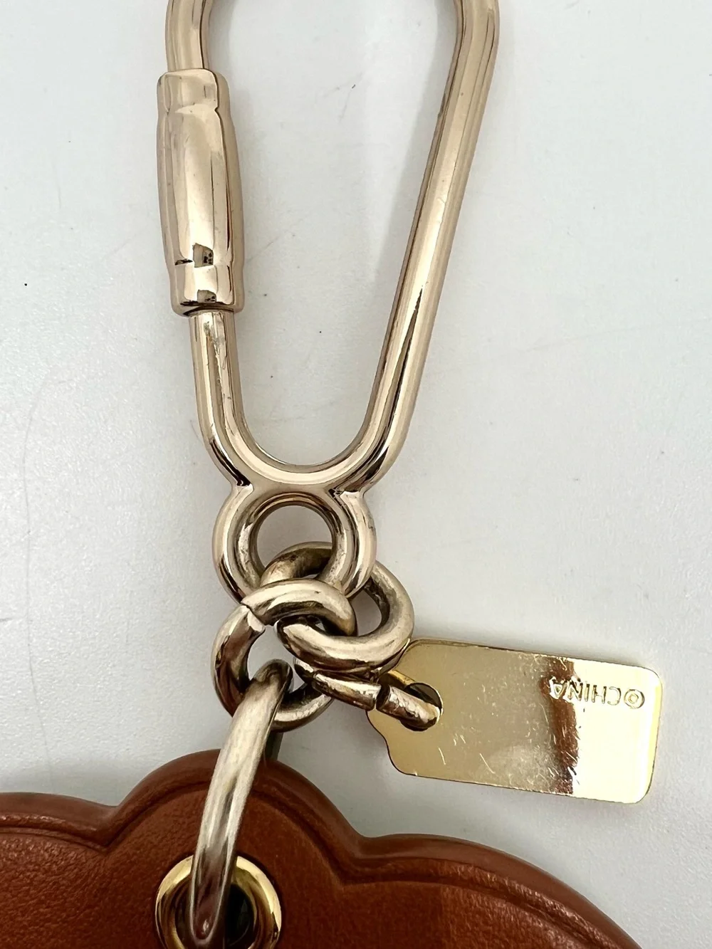 Coach Palm Tree Bag Charm Green Leather Style F65859